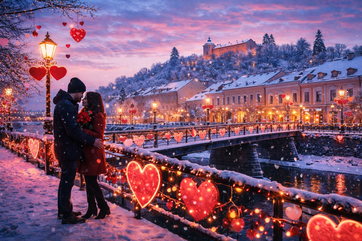 День Закоханих в Ужгороді: місто як декорація кохання